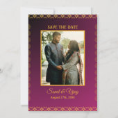 Indiase Hindoe bruiloft aangepaste foto Ganesha Lo Kaart (Achterkant)