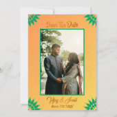 Indiase Hindoe bruiloft Ganesha Custom Afbeelding Kaart (Achterkant)