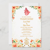 Indiase Hindoe bruiloft Ganesha Kaart (Voorkant)