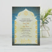 Indiase Hindoe bruiloft Ganesha Kaart (Staand voorkant)