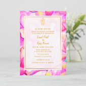 Indiase Hindoe bruiloft Ganesha Kaart (Staand voorkant)