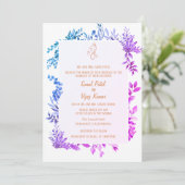 Indiase Hindoe bruiloft Ganesha Kaart (Staand voorkant)