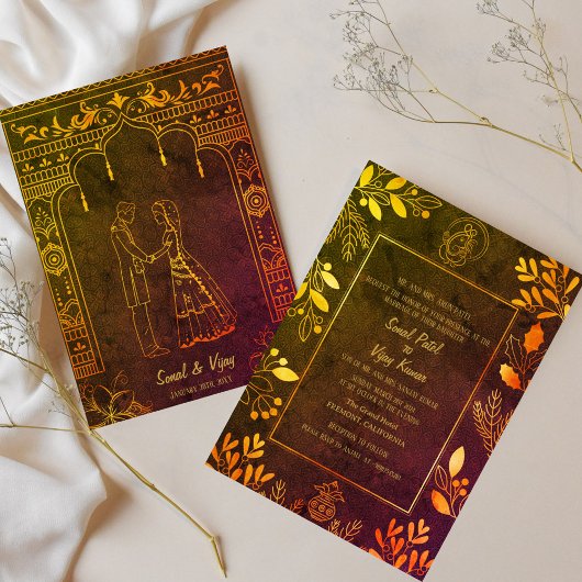 Indiase Hindoe bruiloft Ganesha Kaart