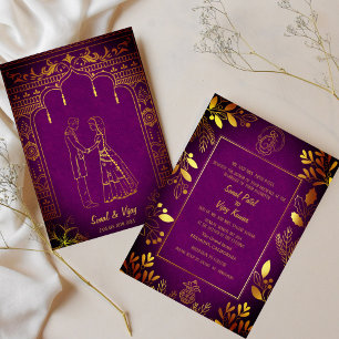 Indiase Hindoe bruiloft Ganesha Kaart