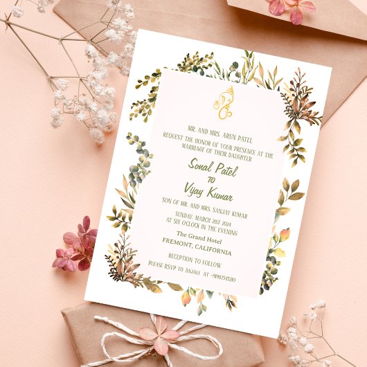 Indiase Hindoe bruiloft Ganesha Kaart