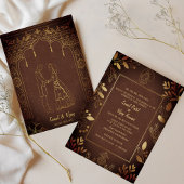 Indiase Hindoe bruiloft Ganesha Kaart