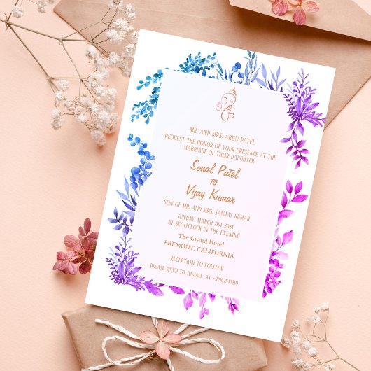 Indiase Hindoe bruiloft Ganesha Kaart