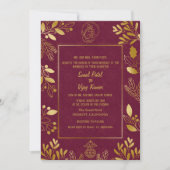 Indiase Hindoe bruiloft Ganesha Kaart (Voorkant)