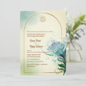 Indiase Hindoe bruiloft Ganesha Kaart (Staand voorkant)