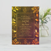 Indiase Hindoe bruiloft Ganesha Kaart (Staand voorkant)