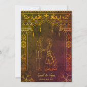 Indiase Hindoe bruiloft Ganesha Kaart (Achterkant)