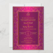 Indiase Hindoe Bruiloft Gouden Elementen Ganesha L Kaart (Voorkant)