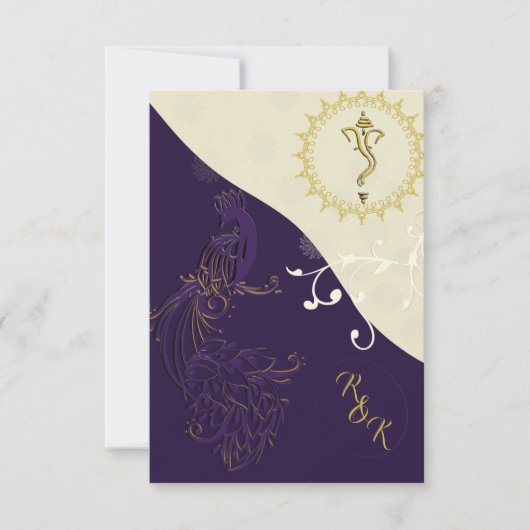 Indiase hindoe bruiloft uitnodiging (Voorkant)