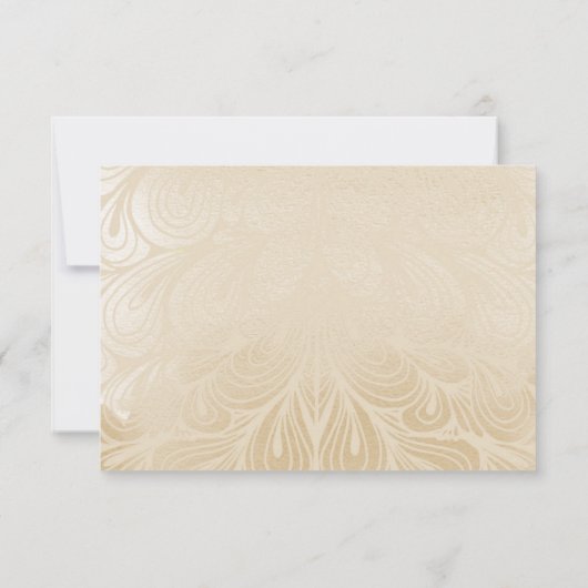 Indiase hindoe bruiloft uitnodiging antwoord (Achterkant)