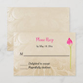 Indiase hindoe bruiloft uitnodiging RSVP (Voorkant / Achterkant)