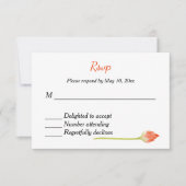 Indiase hindoe bruiloft uitnodiging RSVP (Voorkant)