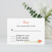 Indiase hindoe bruiloft uitnodiging RSVP (Staand voorkant)