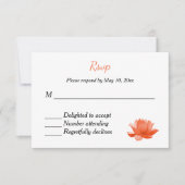 Indiase hindoe bruiloft uitnodiging RSVP (Voorkant)