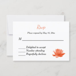 Indiase hindoe bruiloft uitnodiging RSVP