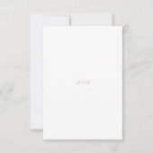 Indiase Hindoe eenvoudige bruiloft uitnodiging (Achterkant)