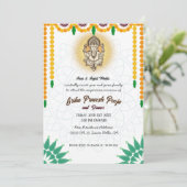 Indiase Hindoe Housewarming Griha Pravesh Kaart (Staand voorkant)