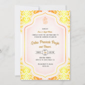 Indiase Hindoe Housewarming Griha Pravesh Kaart (Voorkant)