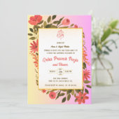 Indiase Hindoe Housewarming Griha Pravesh Kaart (Staand voorkant)