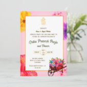 Indiase Hindoe Housewarming Griha Pravesh Kaart (Staand voorkant)