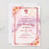 Indiase Hindoe Housewarming Griha Pravesh Kaart (Voorkant)