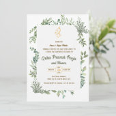 Indiase Hindoe Housewarming Griha Pravesh Kaart (Staand voorkant)