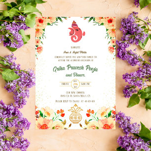 Indiase Hindoe Housewarming Griha Pravesh Kaart