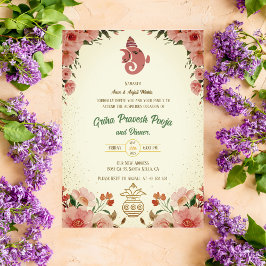 Indiase Hindoe Housewarming Griha Pravesh Kaart