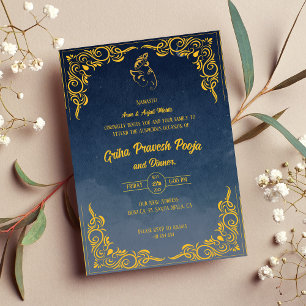 Indiase Hindoe Housewarming Griha Pravesh Kaart