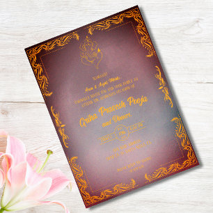 Indiase Hindoe Housewarming Griha Pravesh Kaart