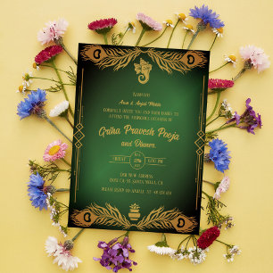 Indiase Hindoe Housewarming Griha Pravesh Kaart