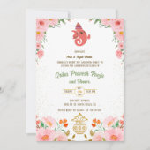 Indiase Hindoe Housewarming Griha Pravesh Kaart (Voorkant)