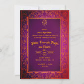 Indiase Hindoe Housewarming Griha Pravesh Kaart (Voorkant)