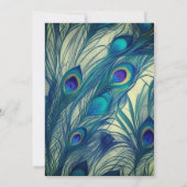 Indiase Hindoe Housewarming Griha Pravesh Peacock Kaart (Achterkant)