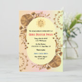 Indiase Hindoe Housewarming Griha Pravesh Rustiek Kaart (Staand voorkant)