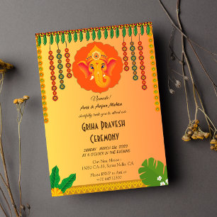 Indiase Hindoe Huis Warming Griha Pravesh Kaart