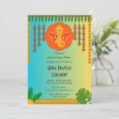 Indiase Hindoe Huis Warming Griha Pravesh Kaart (Staand voorkant)