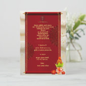 Indiase Hindoe Huis Warming Grihapravesh Uitnodigi Kaart (Staand voorkant)