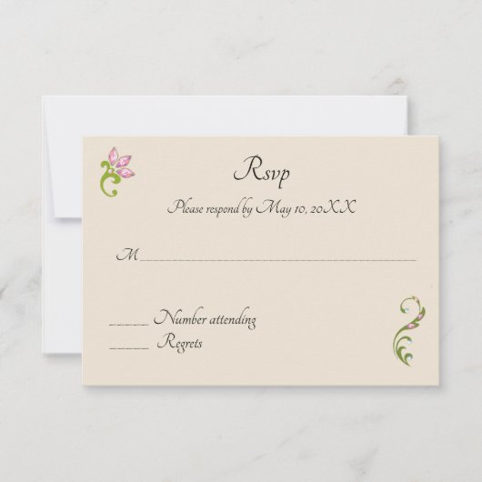 Indiase Hindoe Pauw Uitnodiging Trouwfeest Rsvp (Voorkant)