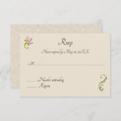 Indiase Hindoe Pauw Uitnodiging Trouwfeest Rsvp (Voorkant / Achterkant)