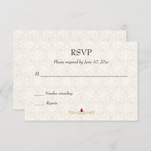 Indiase Hindoe RSVP (Voorkant / Achterkant)