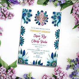 Indiase Hindoe-verbintenisceremonie Pauwveer Kaart