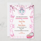 Indiase hindoe Verloving ceremonie Kaart (Voorkant)