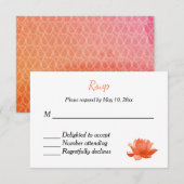 Indiase hindoeïstische trouwkaart RSVP (Voorkant / Achterkant)