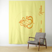 Indiase Hindu Ganesha bruiloft Wandkleed (In situ)