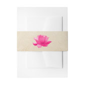 Indiase Hindu Lotus Bruiloft Belly Band Uitnodigingen Wikkel (Voorkant Voorbeeld)